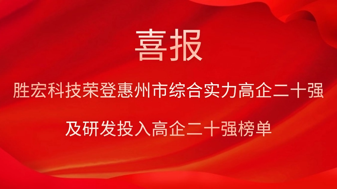 jiuyou.com科技荣登惠州市综合实力高企二十强及研发投入高企二十强榜单